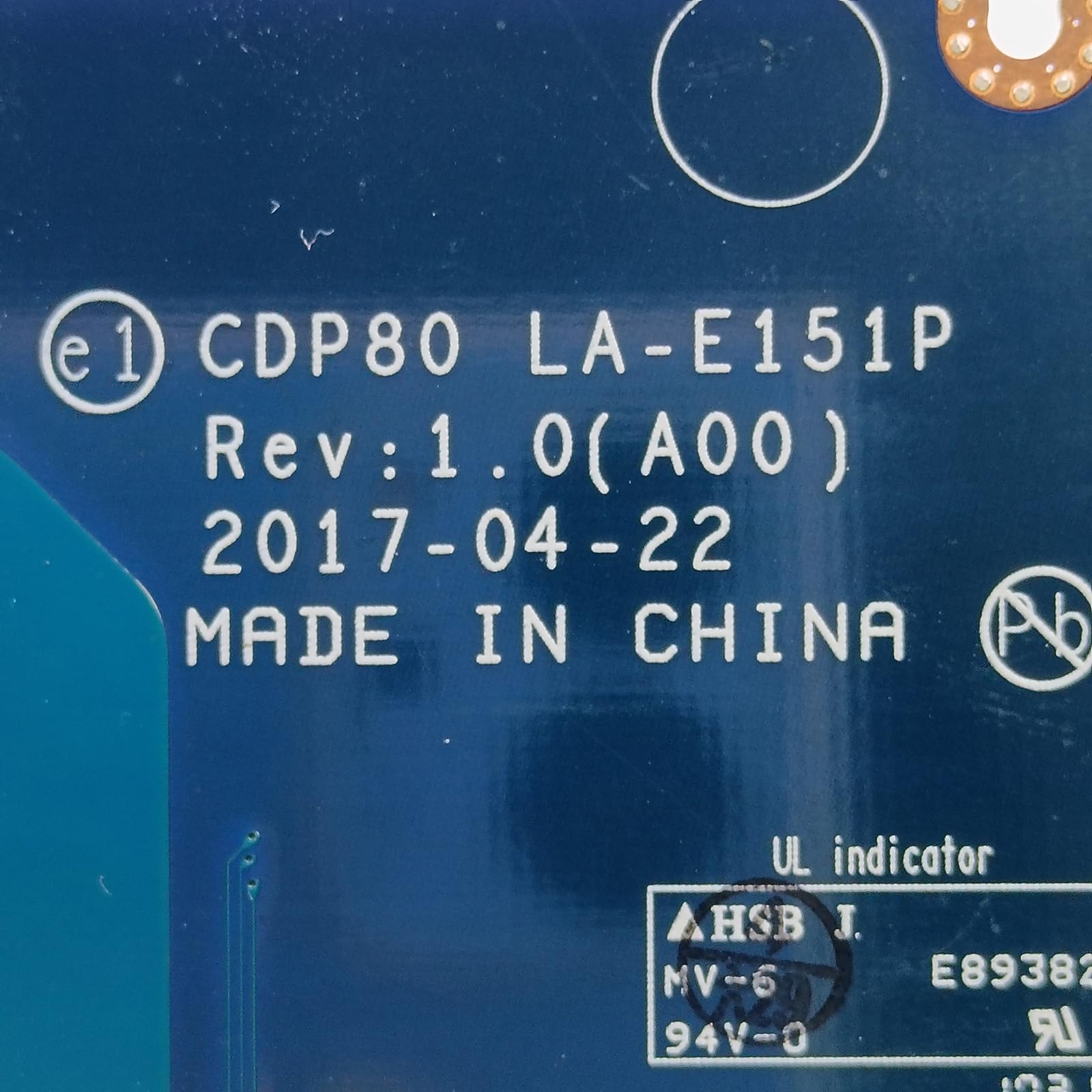 Dell Latitude 5580 Intel I5 Motherboard La-e091p 7H156 for sale online Dell Latitude 5580 Intel I5 Motherboard La-e091p 7H156 for sale online