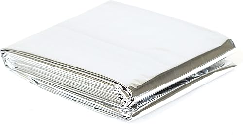 Miniatura 3 de PrimaCare CB-6831-CS Manta de preservación de calor de rescate de emergencia, impermeable, 82 x 62 pulgadas, resistente a la intemperie, paquete de