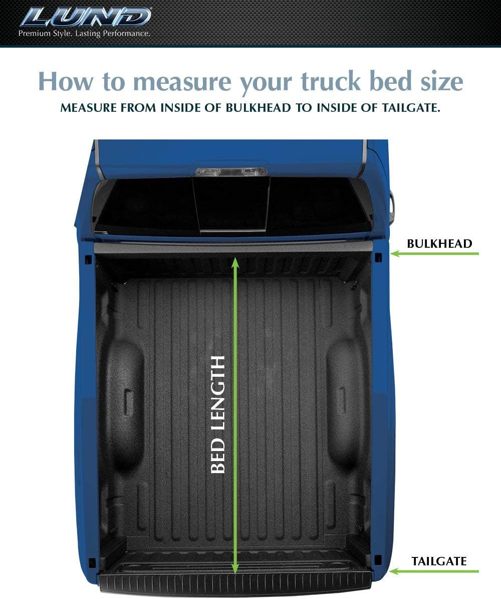 Lund Genesis Elite Tri-Fold Soft Folding Truck Bed Tonneau Cover | 95879 | Fits 2004 - 2012 Chevy/GMC Colorado/Canyon 6' 1" Bed (72.8")