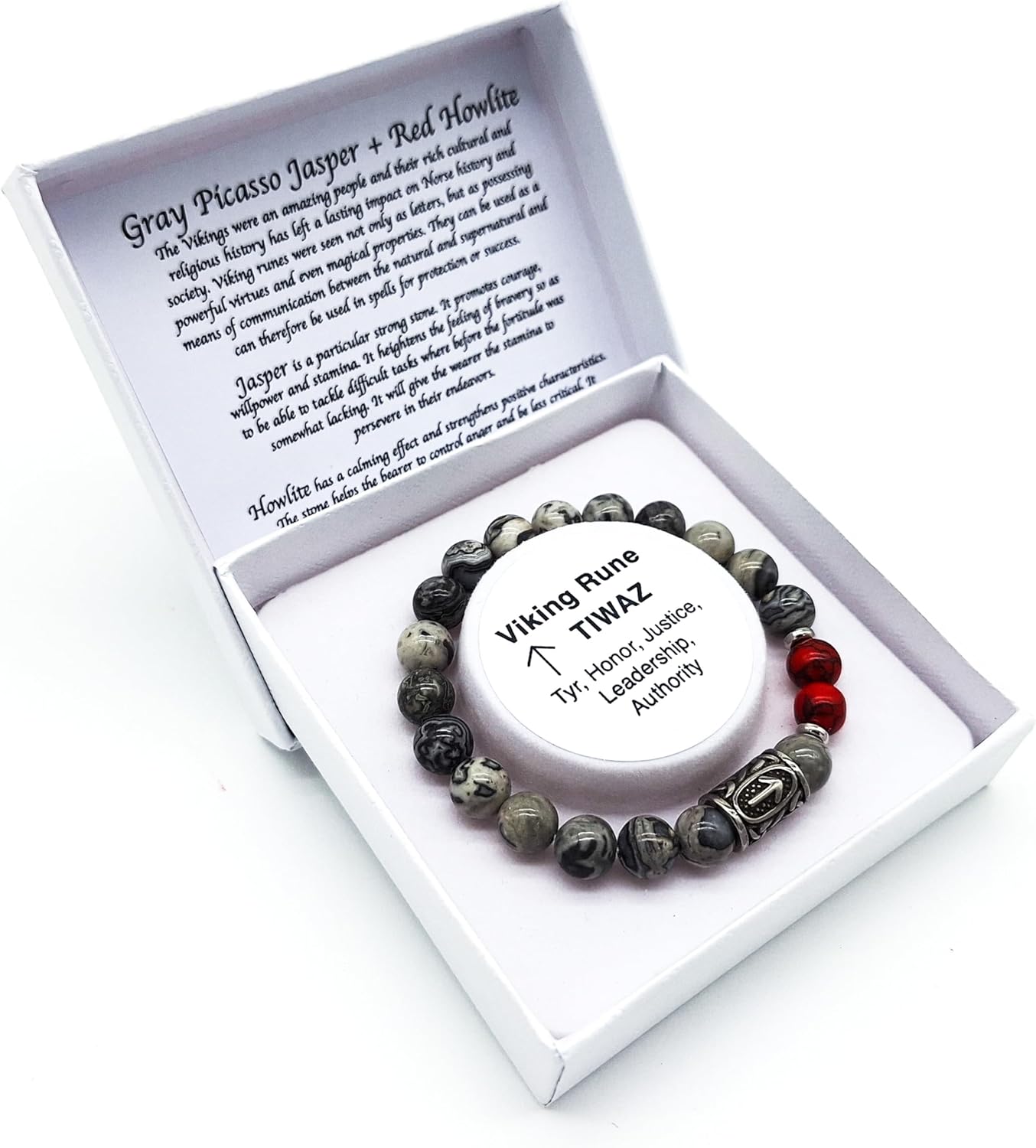 Lebensbaum- & Wikinger-Rune Schmuck: Stil und Sinn Wikinger Futhark Runen-Armband Edelstein