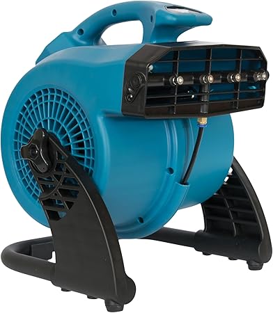 XPOWER FM-48 Heavy Duty 3-Speed Misting and Cooling Utility Fan, Blue