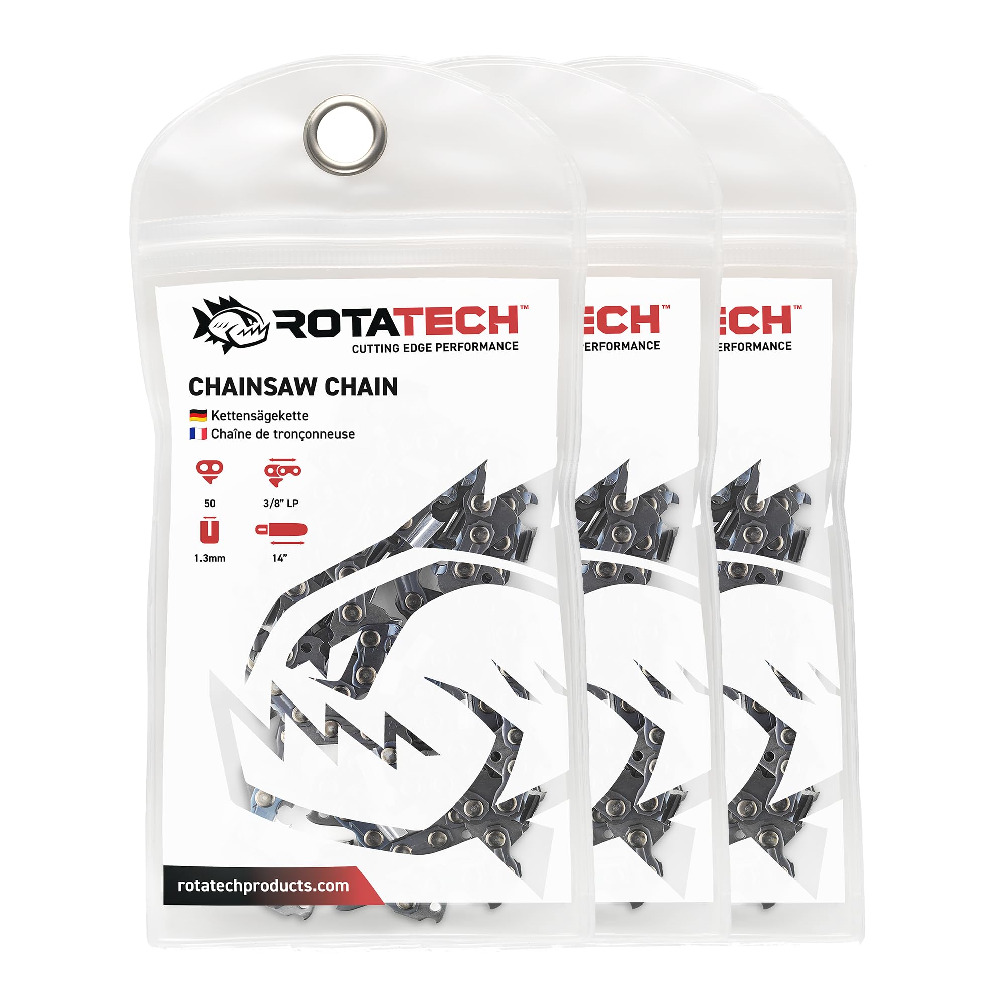 Chaînes de tronçonneuse 35cm 3/8 LP 50 picots pour Stihl MS231