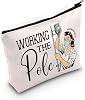 TOBGBE ER Nurse Gift Emergency Room Zipper Bag ICU Nurse Gift Appreciation Makeup Bag Nurse Graduation Gift Working The Pole