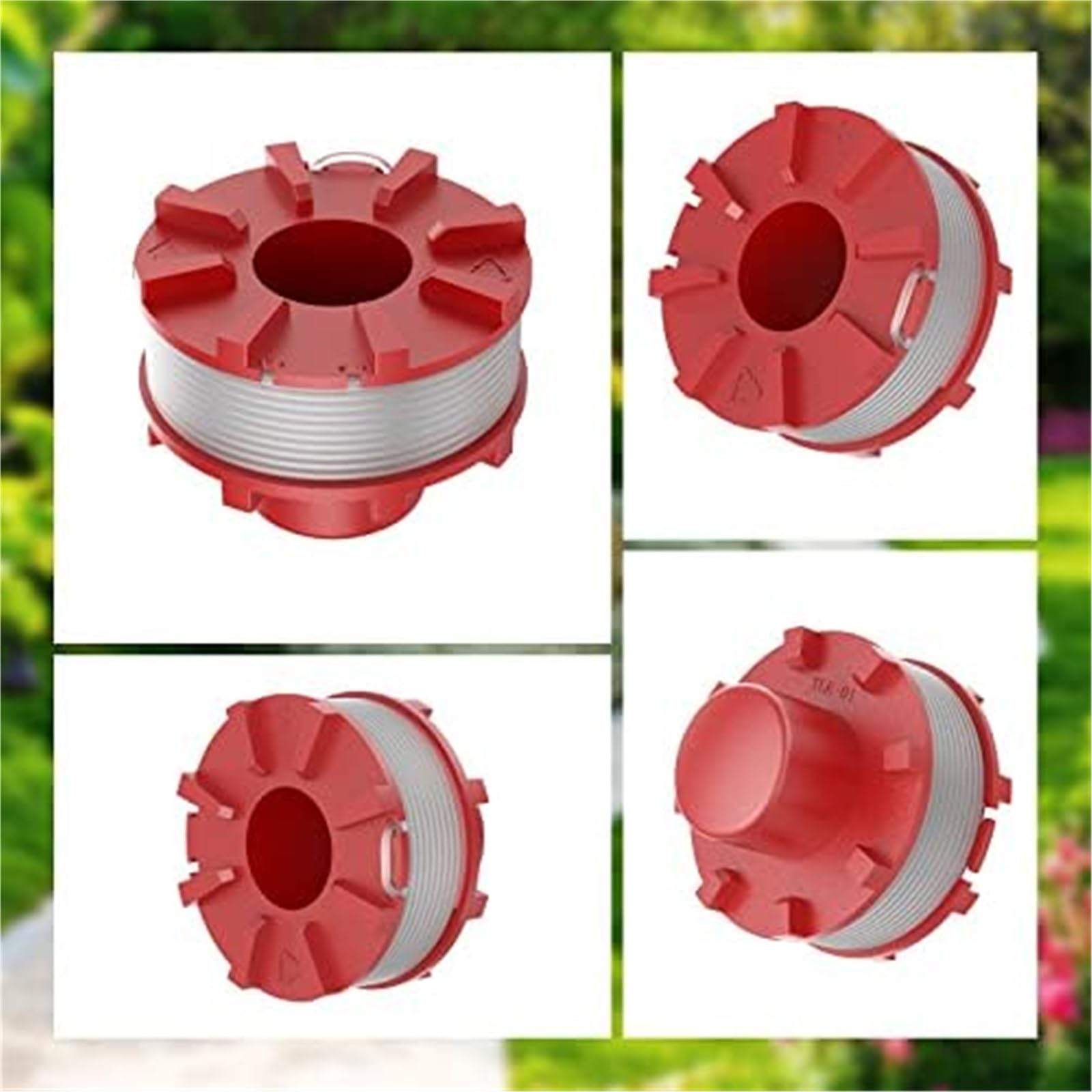 Automatyczna szpula kosiarki Szpula kosiarki, dla Einhell 3405096 2Mm żyłka dla podkaszarki żyłka zamienna GE-CT 36/30 Li E Solo Agillo 36/255 Bl 18/200(BLACK 6pcs)