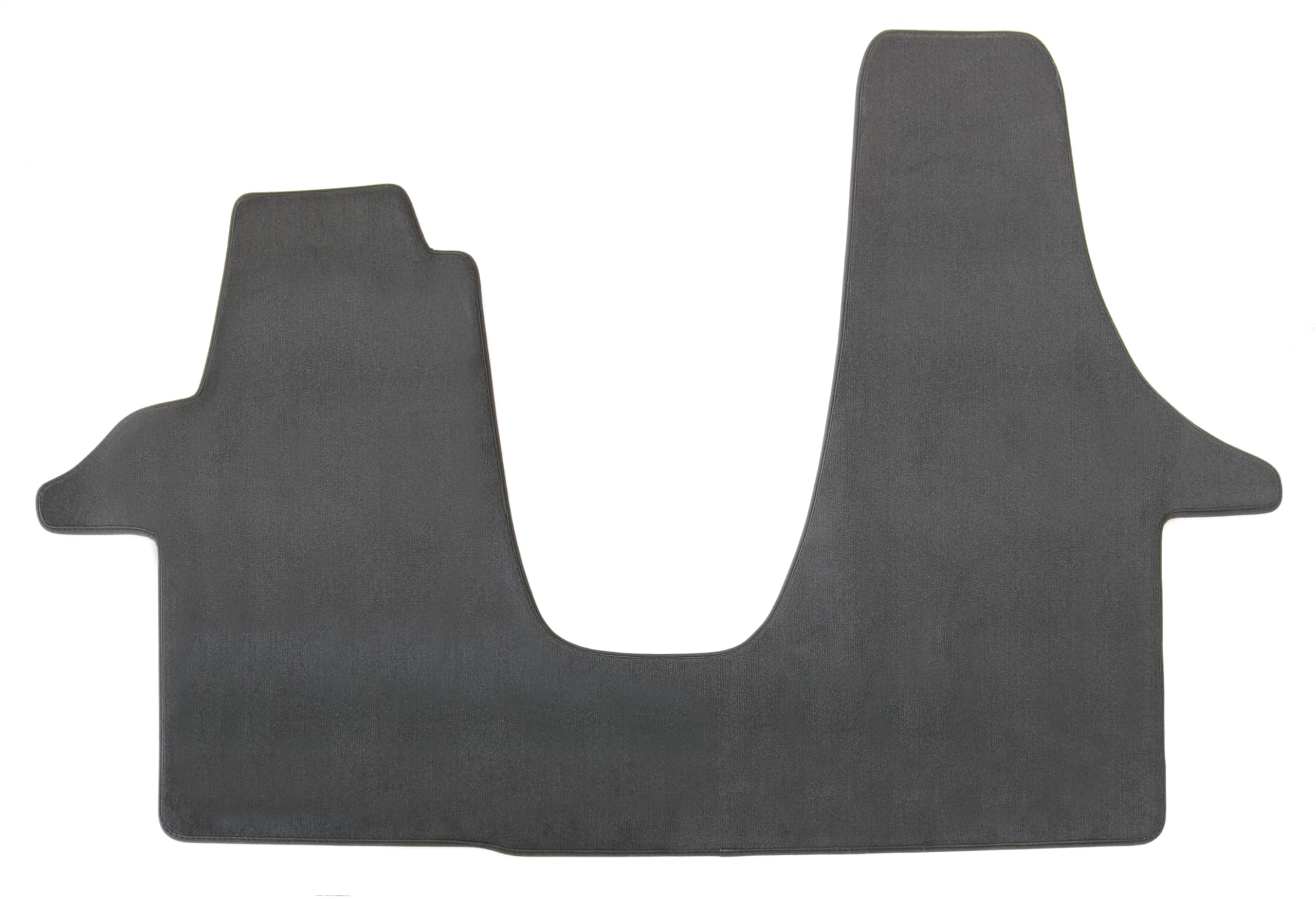 AD Tuning Comfort Velours Frontmatte 1-teilig für VW T5 / T6 / T6.1 (2003–2021) – Durchgehende Fußmatte für Fahrer- & Beifahrerseite mit Doppelbank – Ohne Befestigung