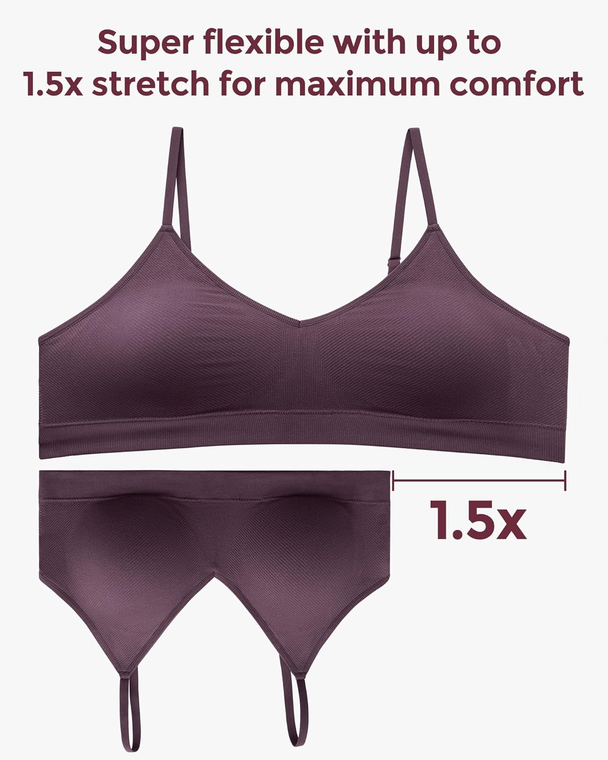 Momcozy Nursing Bras for Breastfeeding and Sleep, Seamless Soft & Stretchy Maternity Bra, V Neck Wireless Pregnancy Bralette
