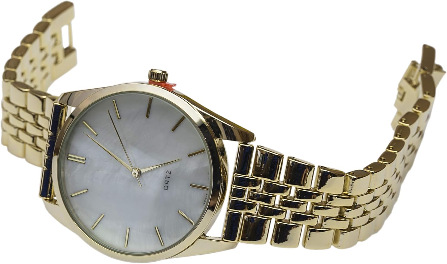 Blekon Collections Women's Japanese Quartz Highly Elegant 35mm Dial Linked Bracelet Watch