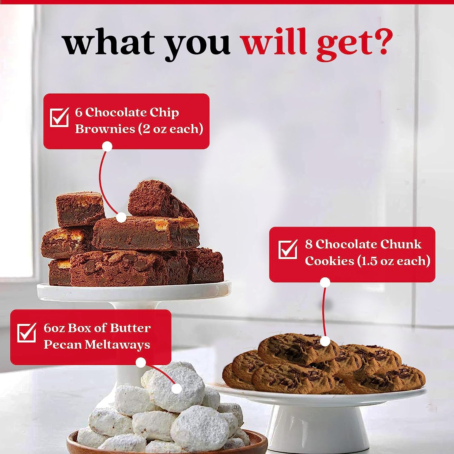 David’s Cookies Get Well Soon Cookie Gift Basket - Deliciously Flavored Cookies - Gourmet Thin Crispy Cookies, Butter Pecan Meltaways, and Choco Chip & Pure Butter Shortbread Cookies - Get Well Soon Small Crate