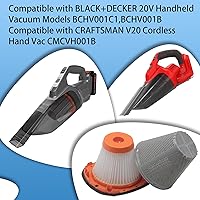 Vista 3 de Paquete de 1 filtro HEPA N900287 compatible con BLACK+DECKER 20V MAX POWERCONNECT modelos de aspiradora de mano BCHV001C1, BCHV001B, también