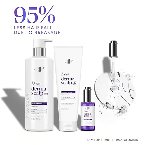 Miniatura 5 de Dove Derma Scalp Shampoo 1 ct Densidad Boost para 4 veces más plenitud visible, con glicerina, 16 oz