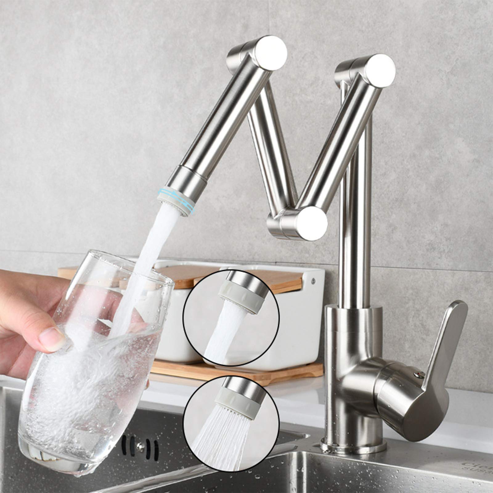 Mitigeur évier double avec douchette rotative pour simplifier la cuisine au quotidien
