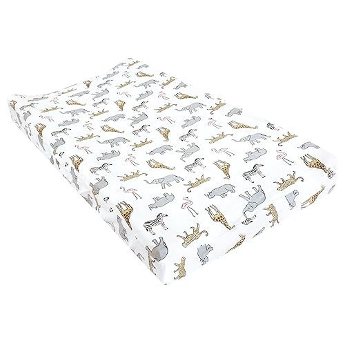 Miniatura 63 de Hudson Baby Funda unisex de algodón para cambiador, diseño a cuadros, talla única