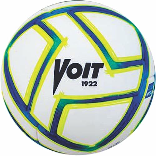 Voit Balón de Fútbol Nº 5 Liga MX Apertura 2022, Blanco/Azul/Amarillo: FIFA Quality PRO, Diseñado para su uso en ligas de fútbol profesional,