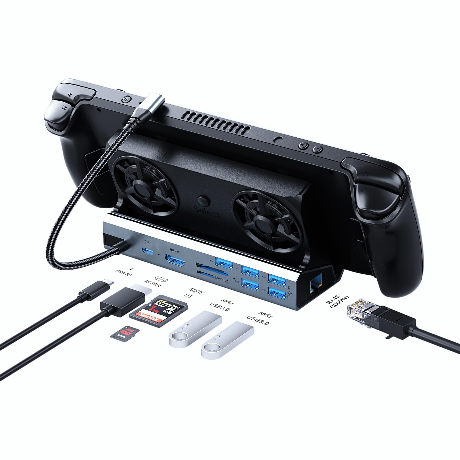 Amazon.com: Docking Station for Steam Deck/ROG Ally/Legion Go,10