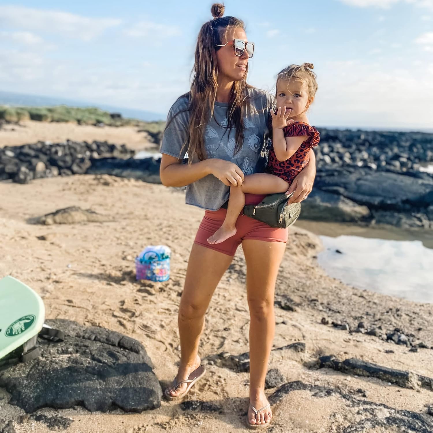 Ditty Co. - Lanikai Small Diaper Bag - Portable Changing Pad - Crossbody Bags For Women - Fanny Pack - Baby Travel Essentials (Olive Green) - Image 8