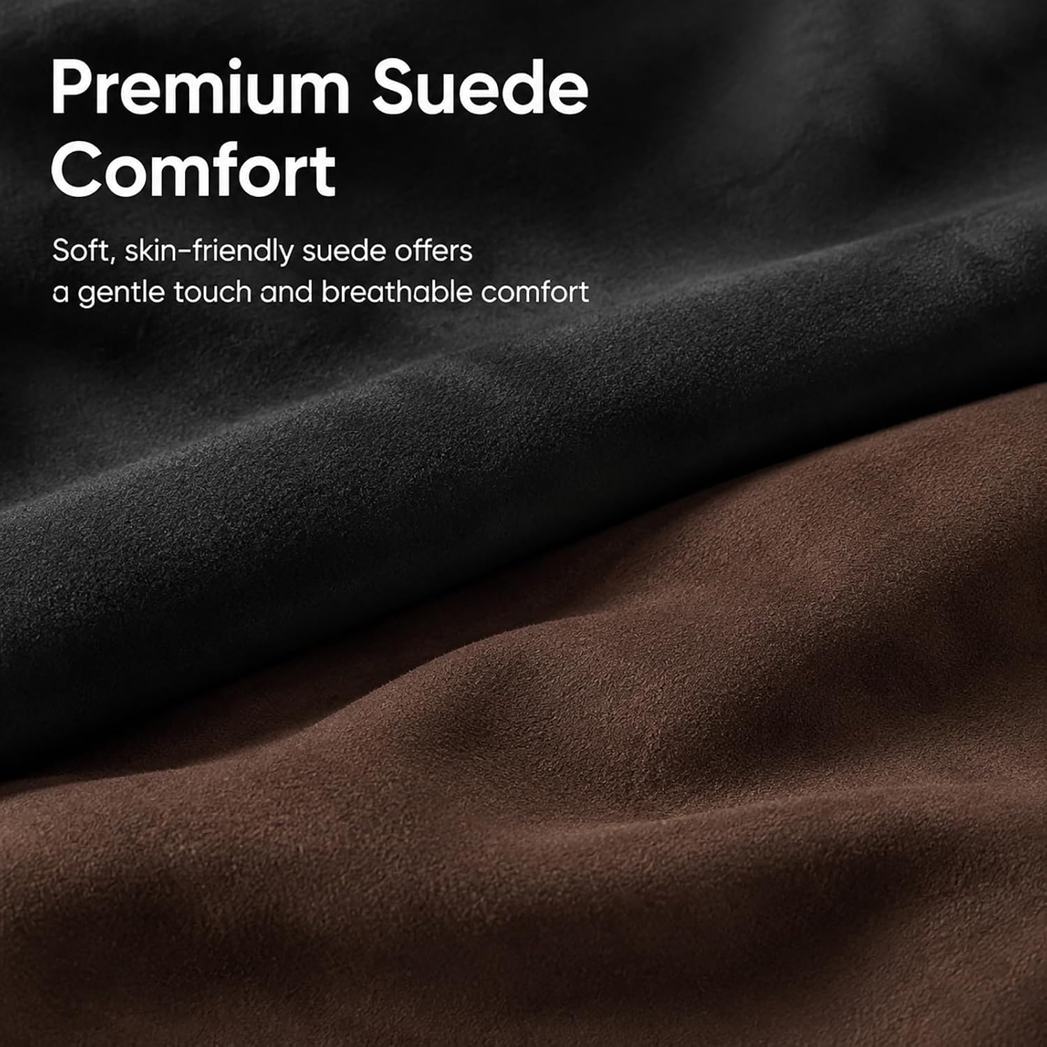 2 PCS Car Pillow for Driving Seat Soft Suede Headrest Neck & Lumbar Support image 5