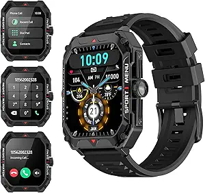 Military Smart Watch for Men with Call Function