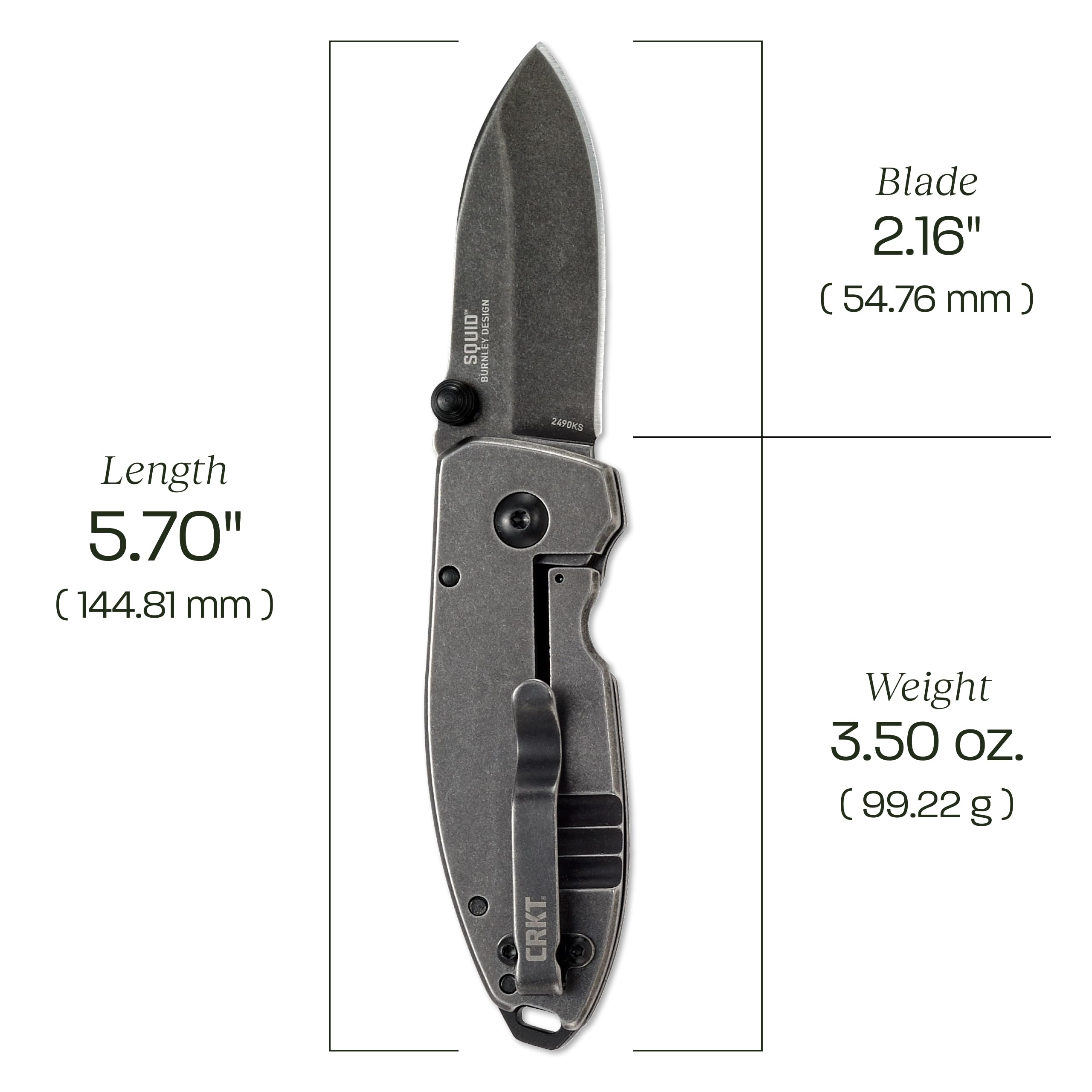 Amazon | CRKT Squid Everyday Carry EDCポケット折りたたみナイフ