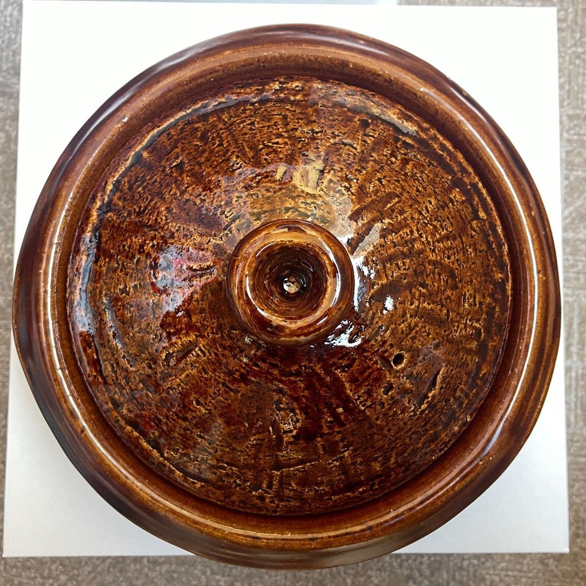 雲井窯 全新 土鍋 飴釉きまぐれ 7号 専用】全新 雲井窯 土鍋 飴釉