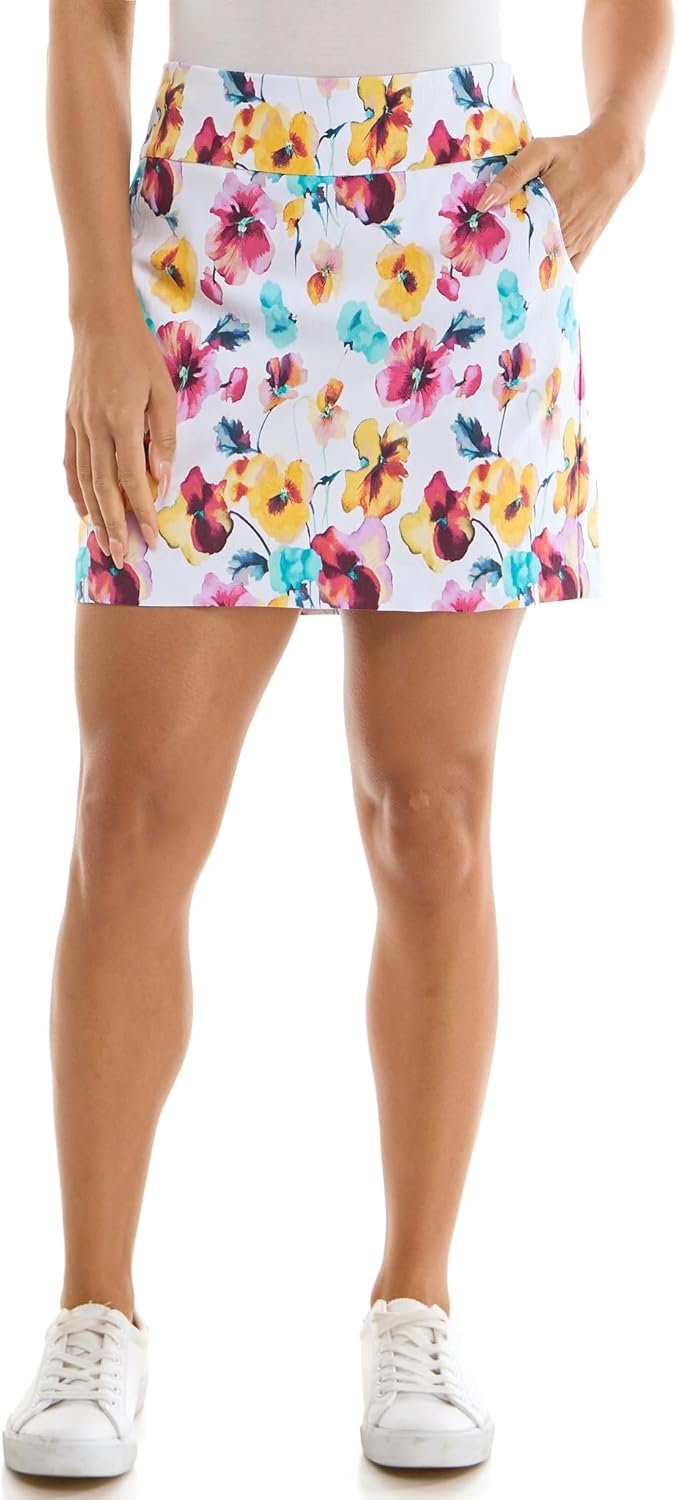 Zac & Rachel Women's New Millennium Printed Pull-on Skort