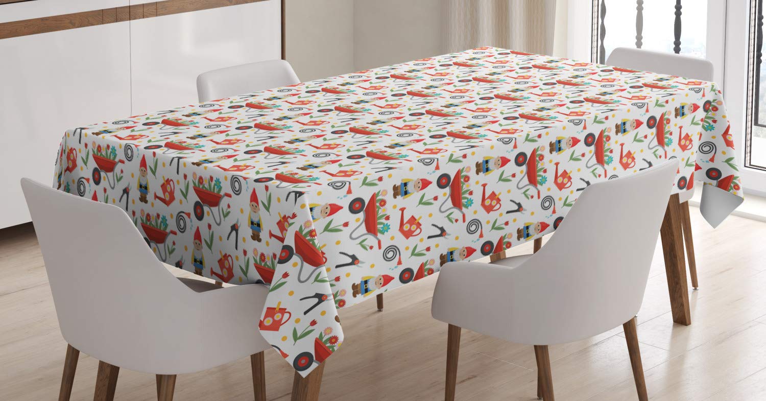 Tovaglia Rettangolare ABAKUHAUS Con Gechi E Spirali, 140x170 Cm, In Poliestere, Antimacchia, Per Interni Ed Esterni