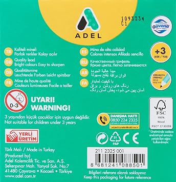 Adel Crayon, Half Size, 12 R. (Fsc)