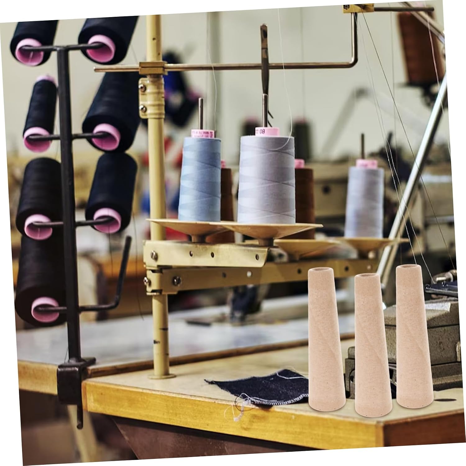 VILLFUL 5pcs Cardboard Tube Yarn Winder for DIY Knitting Adjustable Paper Operated Winding Tubes Craft Supplies for Yarn Ball Making
