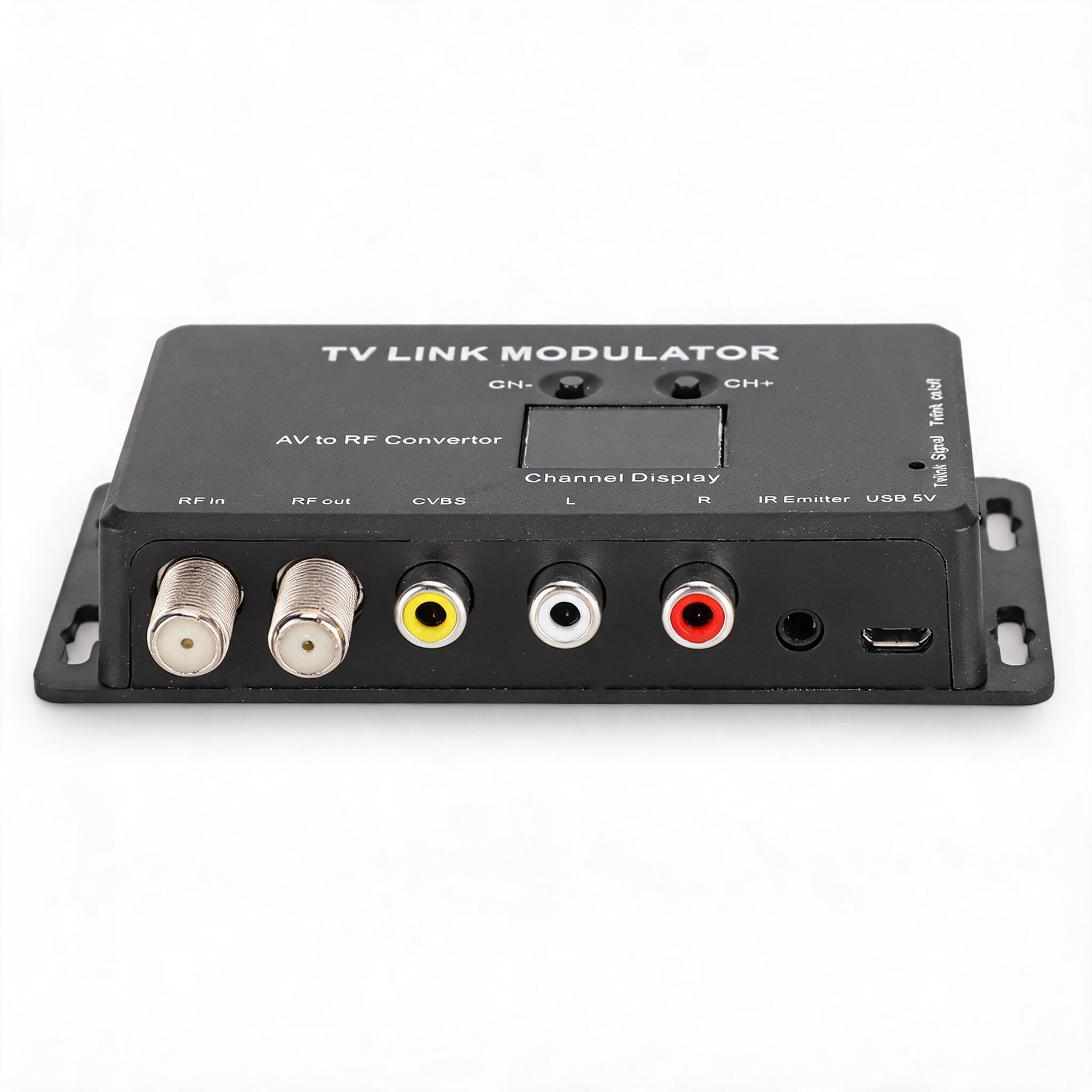 UHF Modulator, IR Modulator TM70 TV Link Modulator AV to RF Converter IR Extender with Channel Display RF Modulator for TV with USB Charge Cable-picture-19