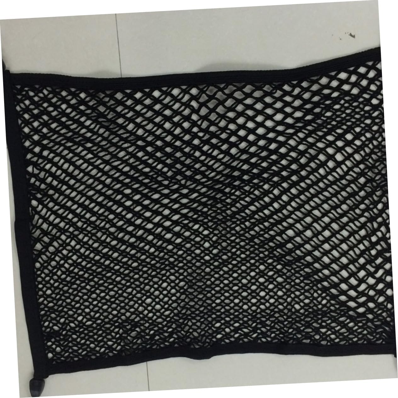 Alipis Double Layer Trunk Cargo Net Organizer 100x80cm Elastic Car Storage Net for SUV Truck and Van