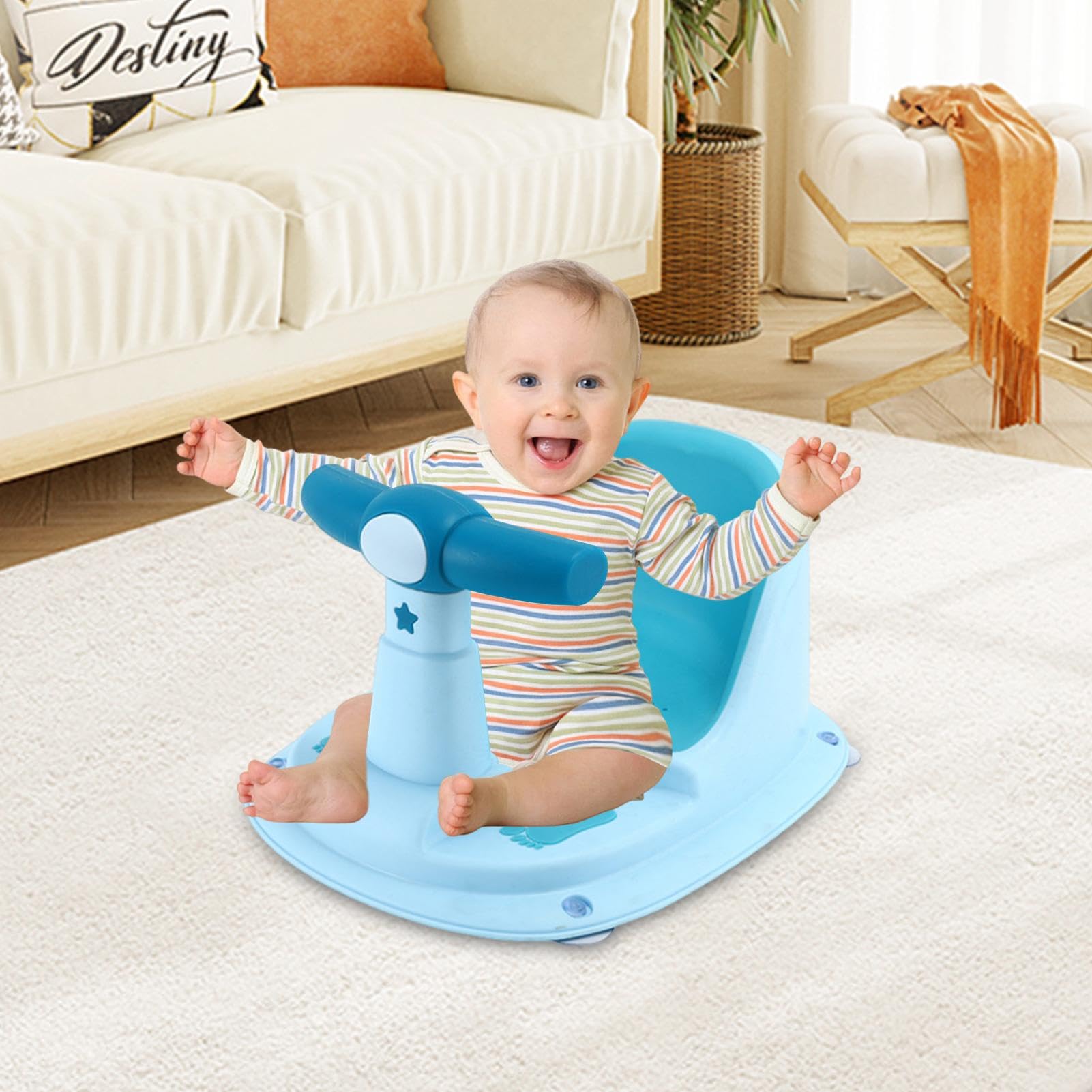 Infant Bathtub Non Slip Bath Mat With Suction Cups, Bathroom
