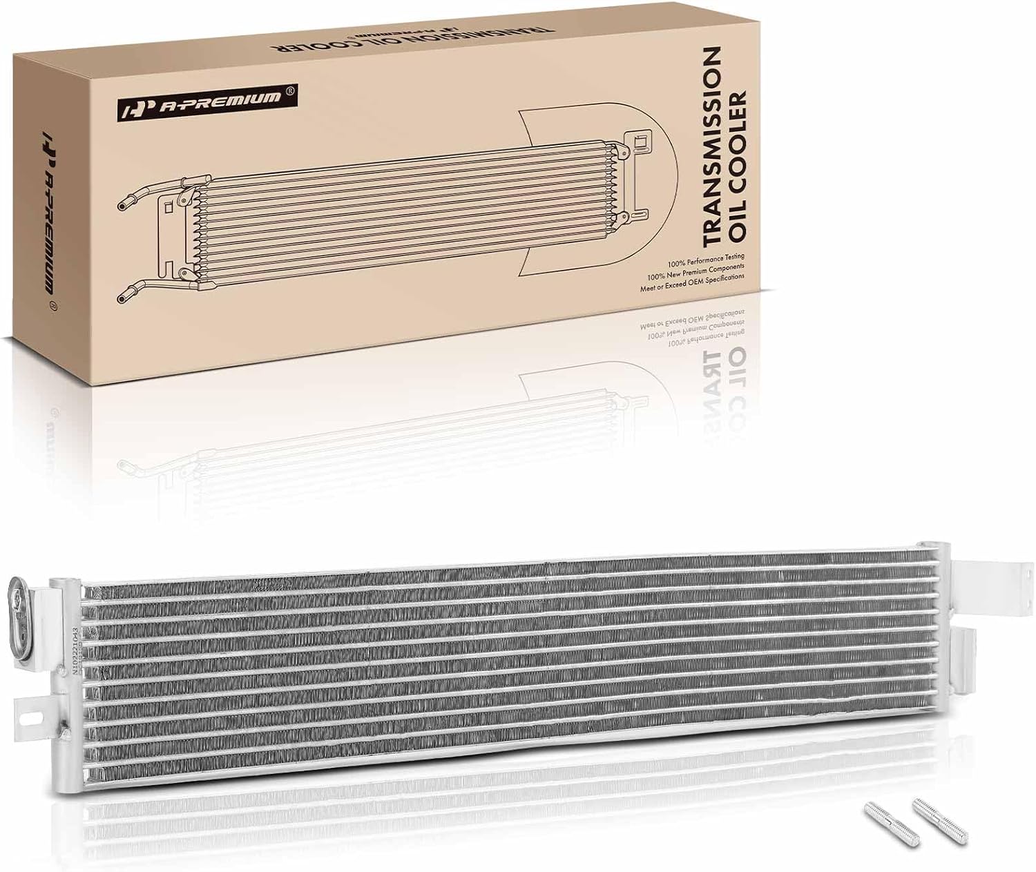 A-Premium Transmission Oil Cooler Compatible with Chevrolet Silverado 2500 HD/Silverado 3500 HD 2020-2021 & GMC Sierra 2500 HD/Sierra 3500 HD 2020-2021, 6.6L