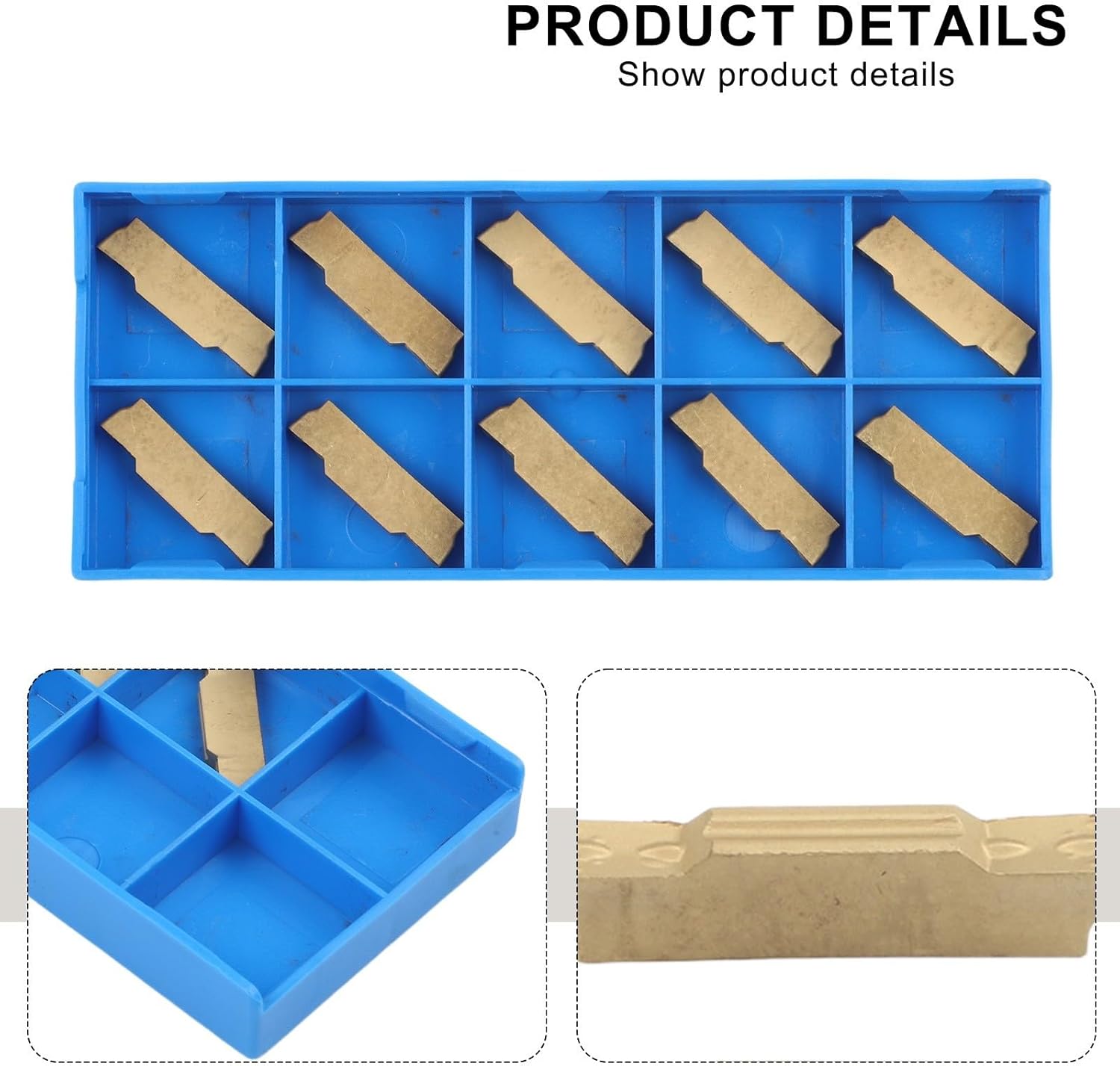 10PCS MGMN300M PC9030 Carbide Inserts for MGEHRMGIVR Grooving Cutoff Tool, Precision Engineered for Efficient Cutting