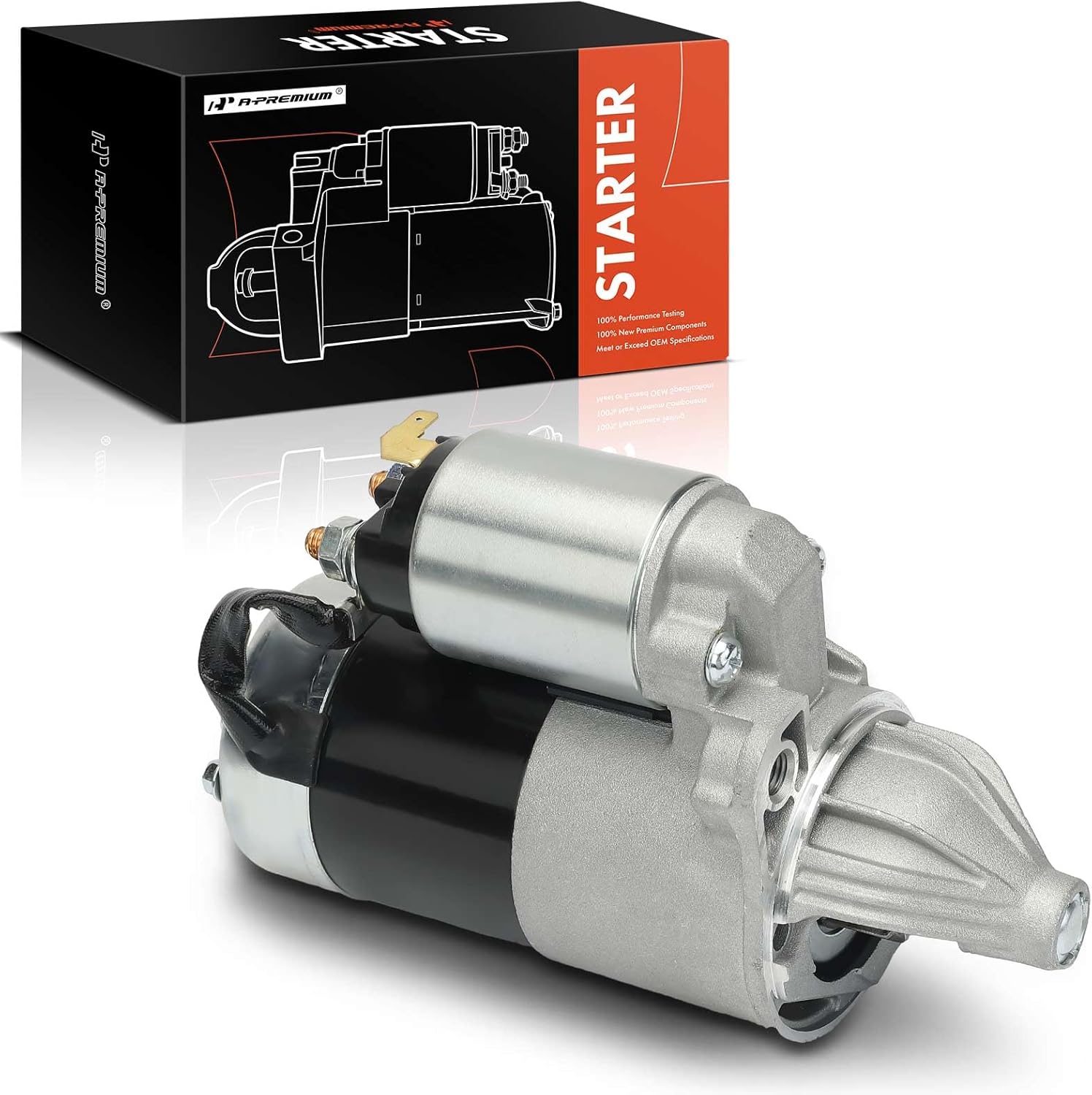 A-Premium Starter Motor Compatible with Dodge Stealth 1992-1996 & Mitsubishi 3000GT 1994-1999, 3.0L, 12V 1.2KW 8-Teeth Clockwise, Replace# MD306997, M001T78481