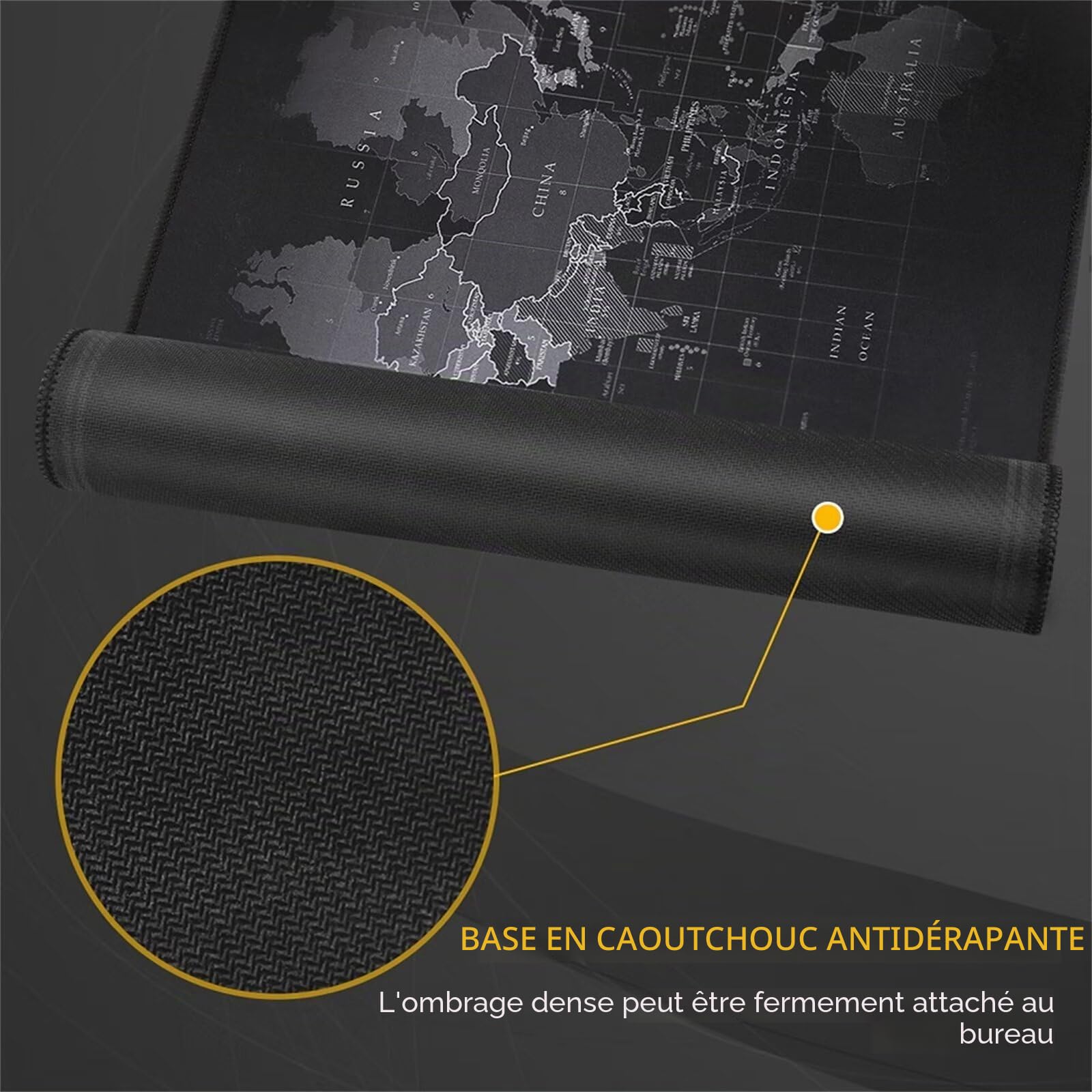 Grand Tapis de Souris Violet Blanc Gris XXL Gaming 1200x600mm Tapis de Souris avec Base en Caoutchouc antidérapante pour Souris et Claviers Gamer