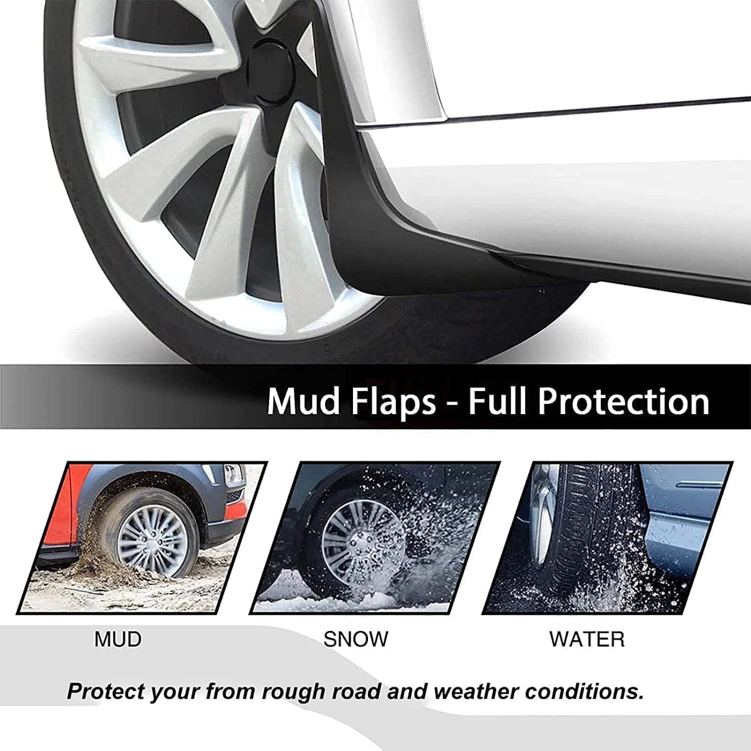 Car Mud Flaps for Dongfeng Glory 500 2022, Mudflap Mudguards Fender Wheel Baffle Splash Guards Front Rear Wheel Accessories Waterproof 4 Pcs