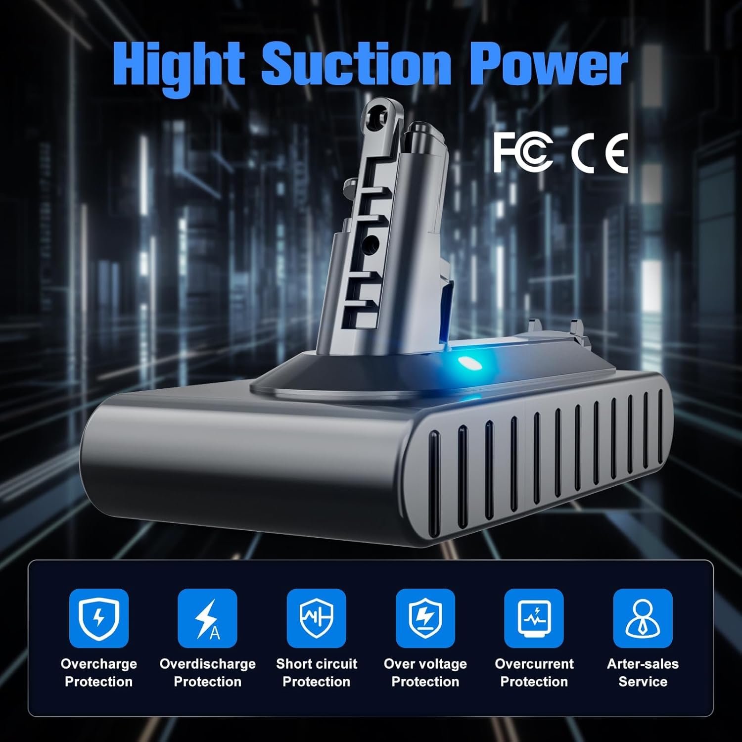 POWTREE Upgraded 7000mAh SV14 Battery for 25.2V Li-ion Battery Compatible for Animal/Absolute/Motorhead/Fluffy/SV14 Handheld Cordless Vacuum Cleaner
