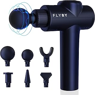 Massage Gun Deep Tissue - Percussion Muscle Massager Gun for Athletes - Flyby F1Pro - Handheld Neck & Back Massager for Pa...