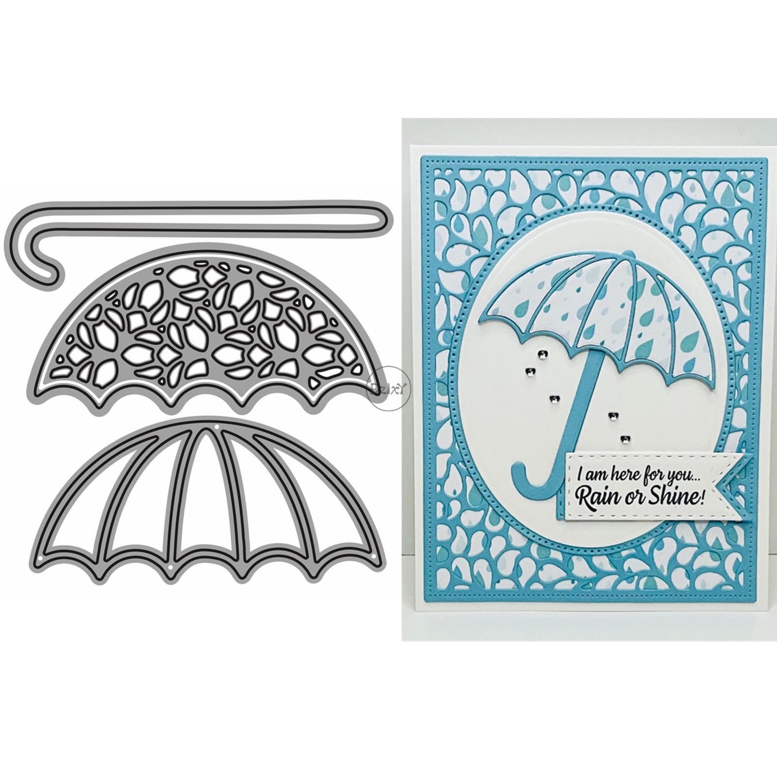 DzIxY Patchwork Umbrella Metal Cutting Dies for Card Making Kit Embossing Paper Die Cuts Set Scrapbook Stencils Supplies Machine Templates