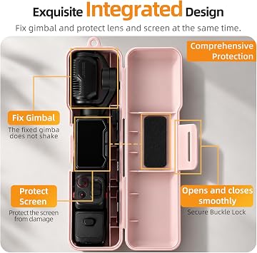 Gimbal Screen Protector Flip Cover Case Compatible with Insta360 Luna Ultra