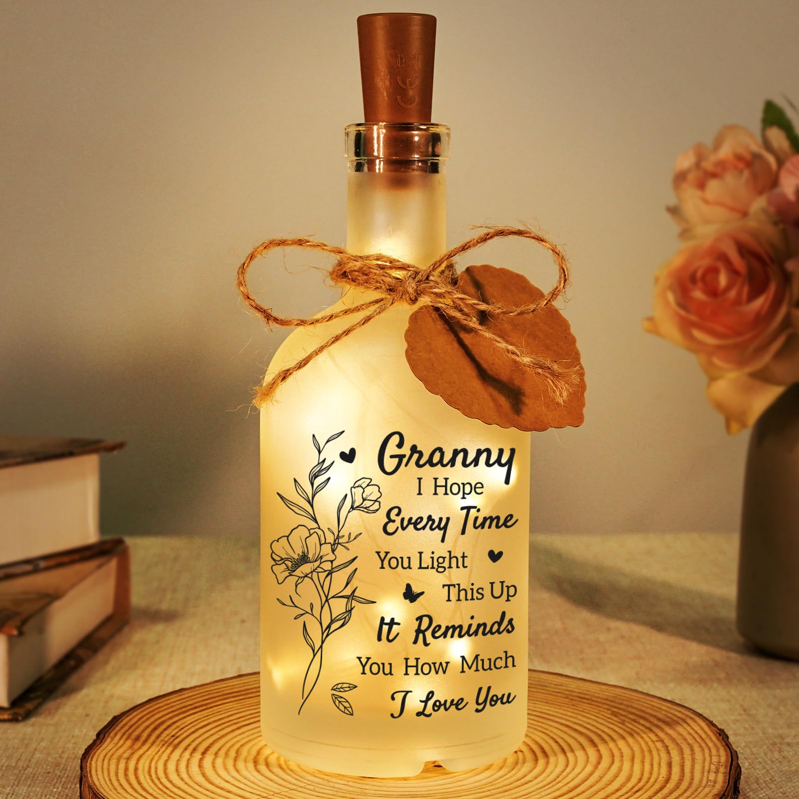 Sayregifty Granny Gifts, Birthday Gift for Granny - LED Bottle Decorative Light, Perfect Mother's Day, Christmas Gift for Granny, Presents for Granny from Grandkids — image 1