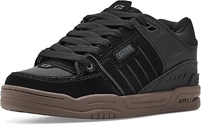 Globe Mens Fusion, Black/Tobacco Gum, 14, Medium