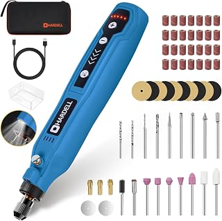 Mini Cordless Rotary Tool kit 3.7V, 5 Variable Speeds Rotary Tool with 61pcs Accessories,Type-C Charging Power, for Engraving, Sanding, Grinding, Polishing, Etching, Diy Crafting
