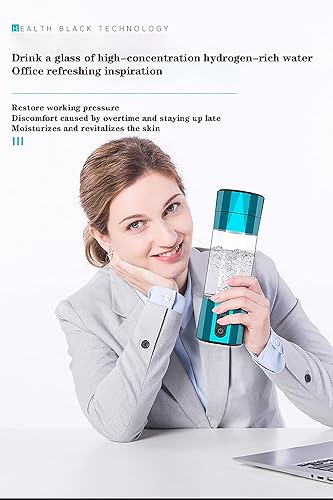 Miniatura 3 de Generador de botellas de agua de hidrógeno, hasta 6000-8000 PPB, máquina ionizadora de agua de hidrógeno portátil con tecnología PEM, para viajes en