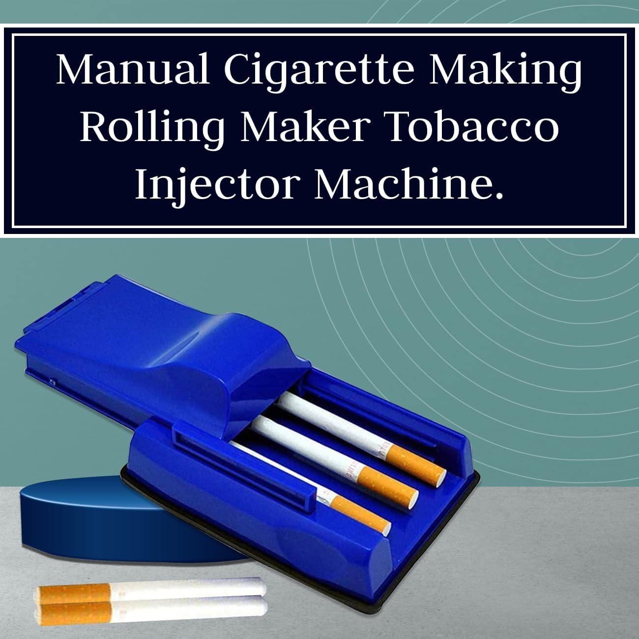 ROYAL SWAG Triple or 3 Cigarette Injector Manual Cigarette Filling Machine | Suitable for Regular & King Size Cigarettes Tube - Hand Made Cigarette Filler Small Travel Size Making Rolling Machine