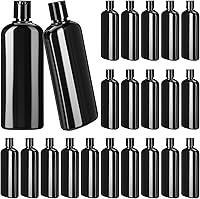 Vista 12 de Domensi 24 recipientes de plástico para botellas con tapa de disco, botellas de viaje, reutilizables, vacíos, para artículos de tocador, botellas