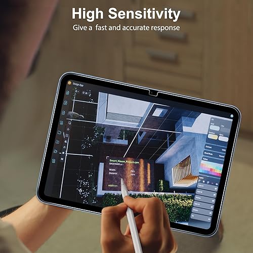 Miniatura 6 de SPARIN Protector de pantalla para iPad A16 2025 de 11 (11 pulgadas), 10 generación 2022 (10.9 pulgadas), 2 unidades de vidrio templado para iPad