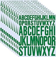 Vista 12 de 12 hojas de calcomanías del alfabeto, calcomanías de vinilo autoadhesivas negras estéticas, calcomanías de letras impermeables para botellas