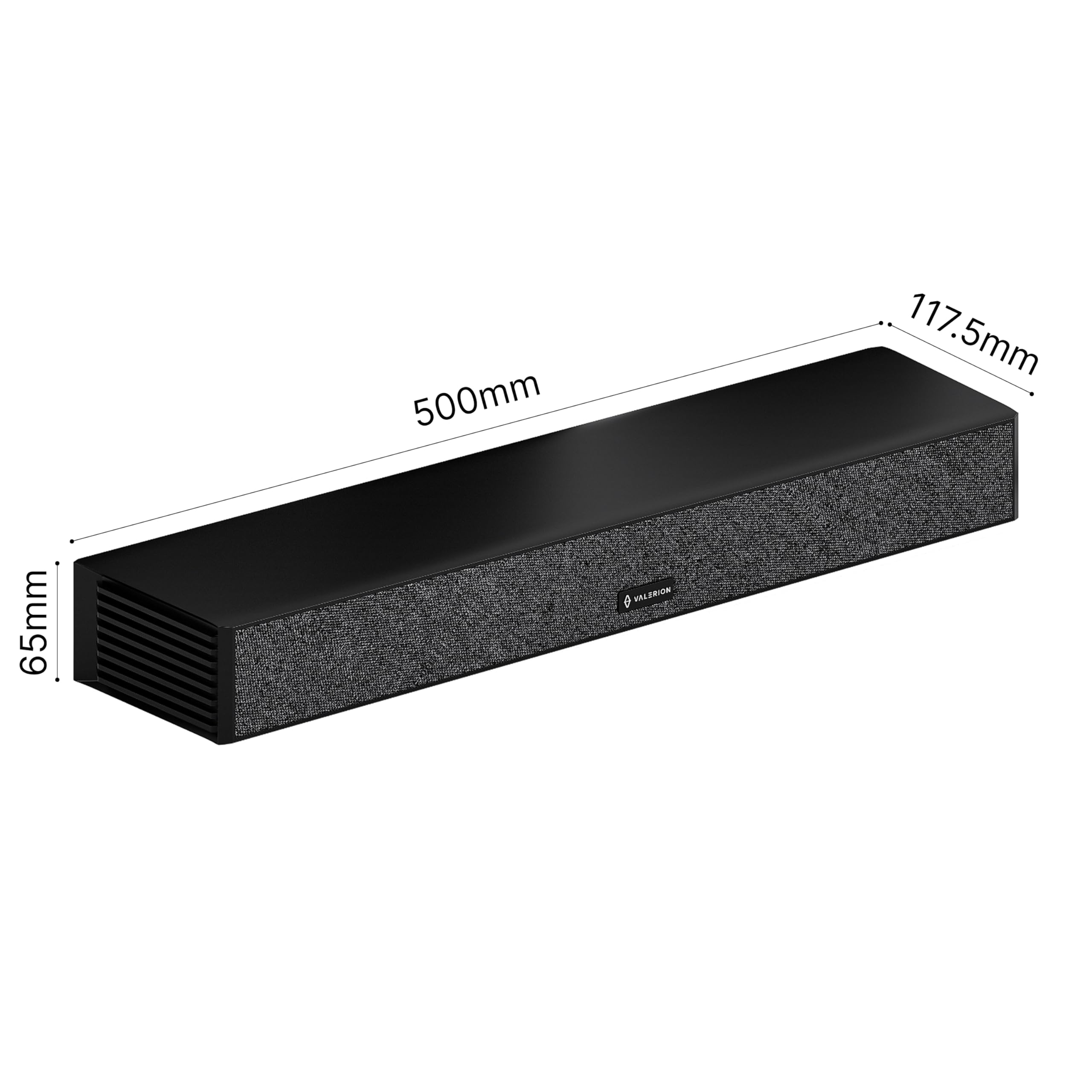 Valerion Enceinte Centrale sans Fil ThunderBeat, Puissance 120 W, Amélioration Vocale Adaptative, Latence Ultra-Faible < 30 ms, Système Audio Home Cinéma (Système Surround Requis)