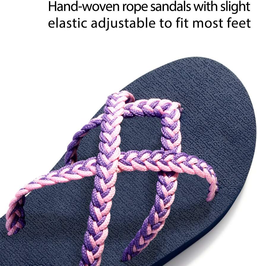 chitobae Flip Flops Sandal for Women 8 Purple Pink