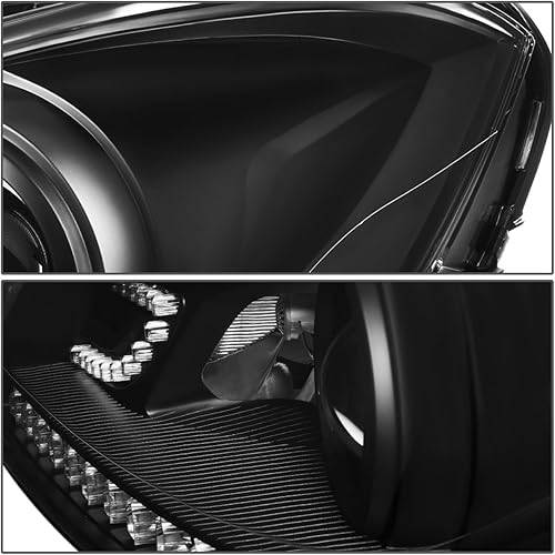 Miniatura 4 de Auto Dynasty 3D LED DRL Proyector Faro Lámparas Negro+Kit de Herramientas Compatible con Mercedes-Benz Clase C W204 11-15